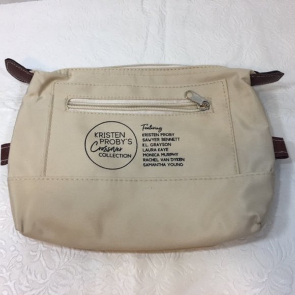 Kristen Proby's Crossover Collection Book Travel Cosmetic Zip Pouch - Picture 1 of 8